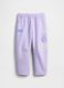 Purple Trousers in Pure Cotton_0