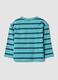 Oversized multicolour striped T-shirt in pure organic cotton for boys_1