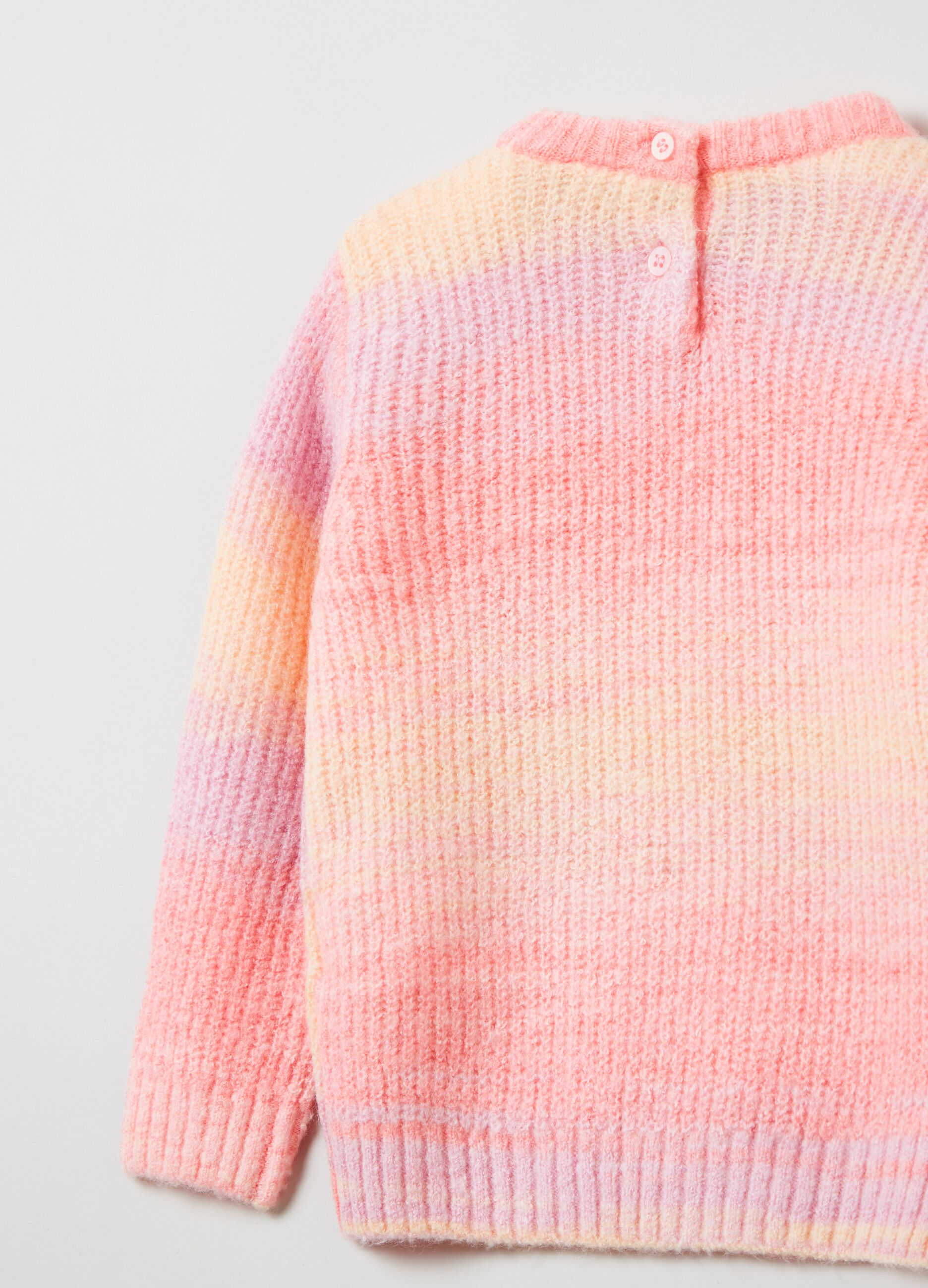 Pullover in maglia con fantasia multicolore_2