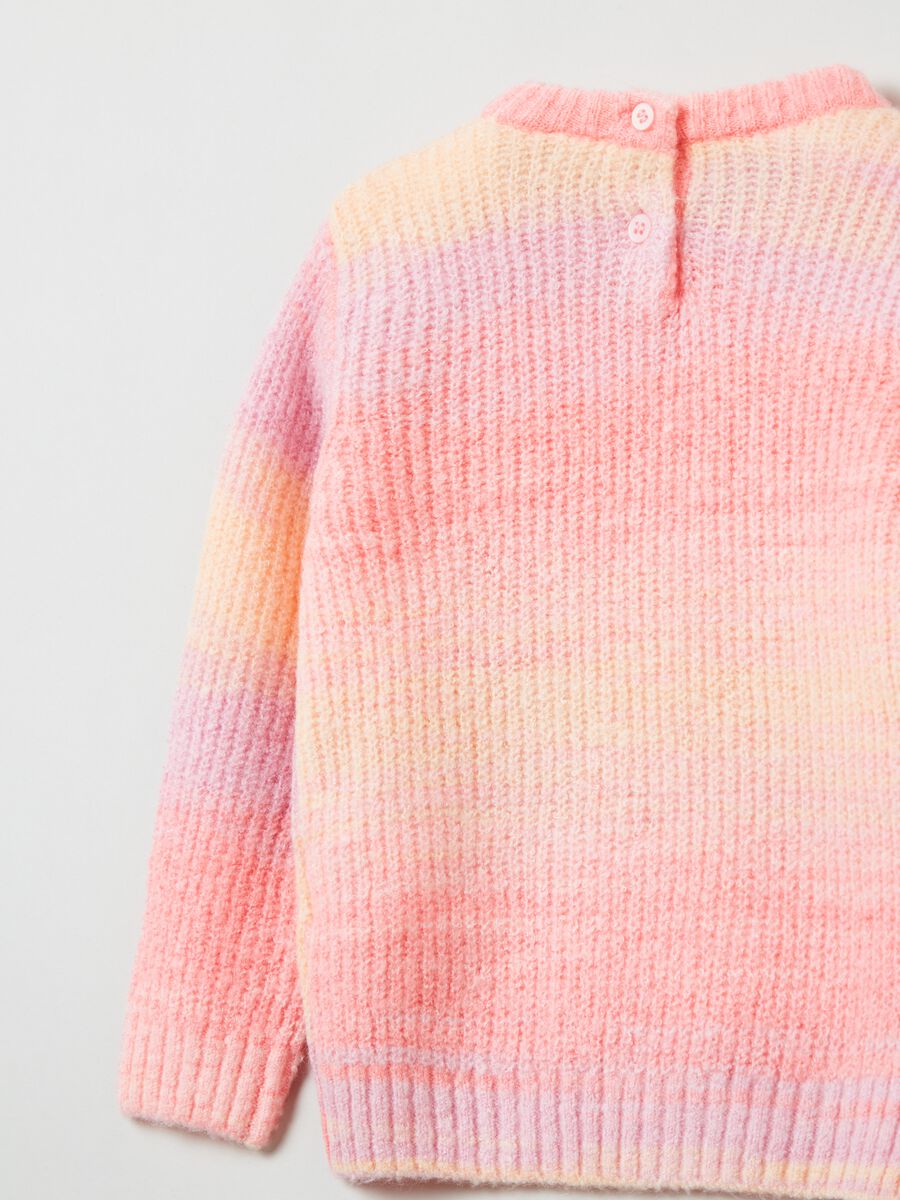 Pullover in maglia con fantasia multicolore_2