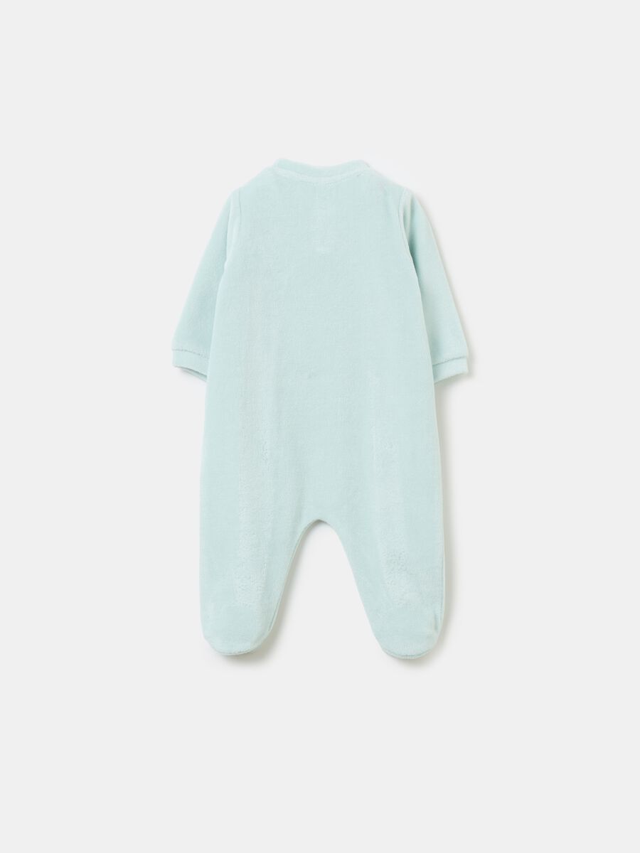 Velour onesie with Winnie The Pooh embroidery_1