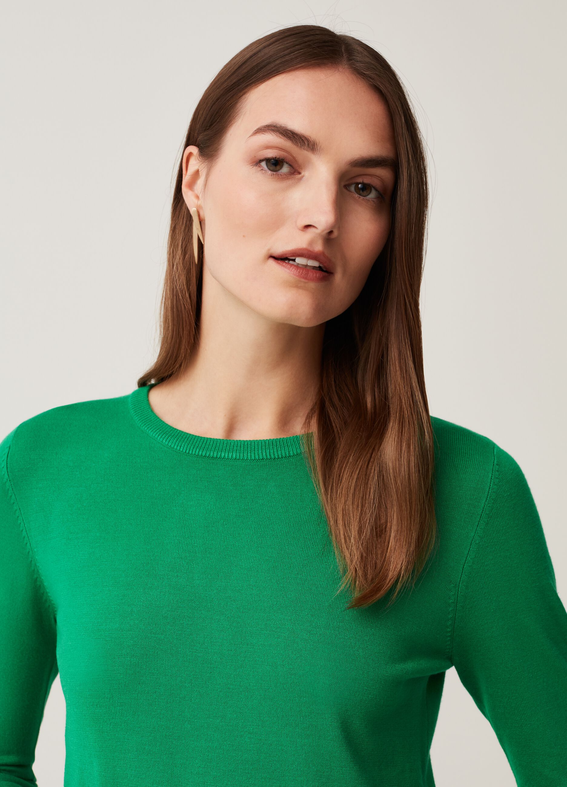 Ovs Pullover girocollo tinta unita