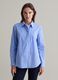 Camicia azzurra a righe bianche in puro cotone regular fit_3