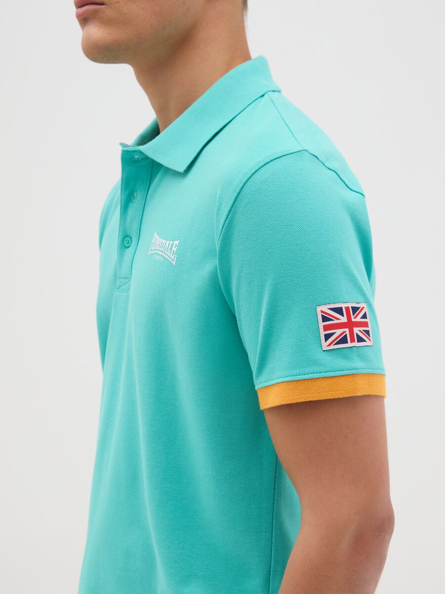 Green pure cotton Lonsdale polo_2