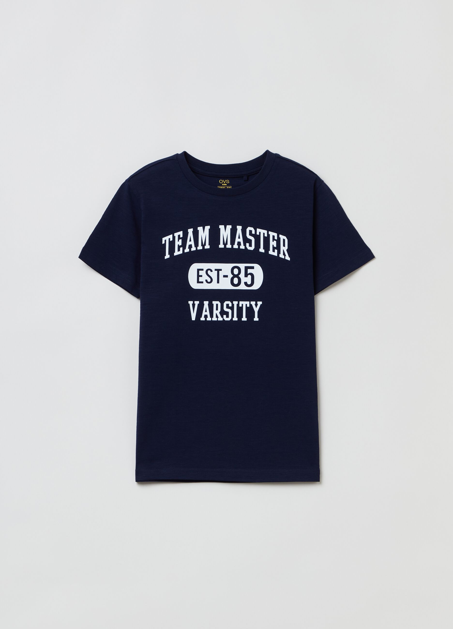 T-shirt in cotone stampa lettering_0