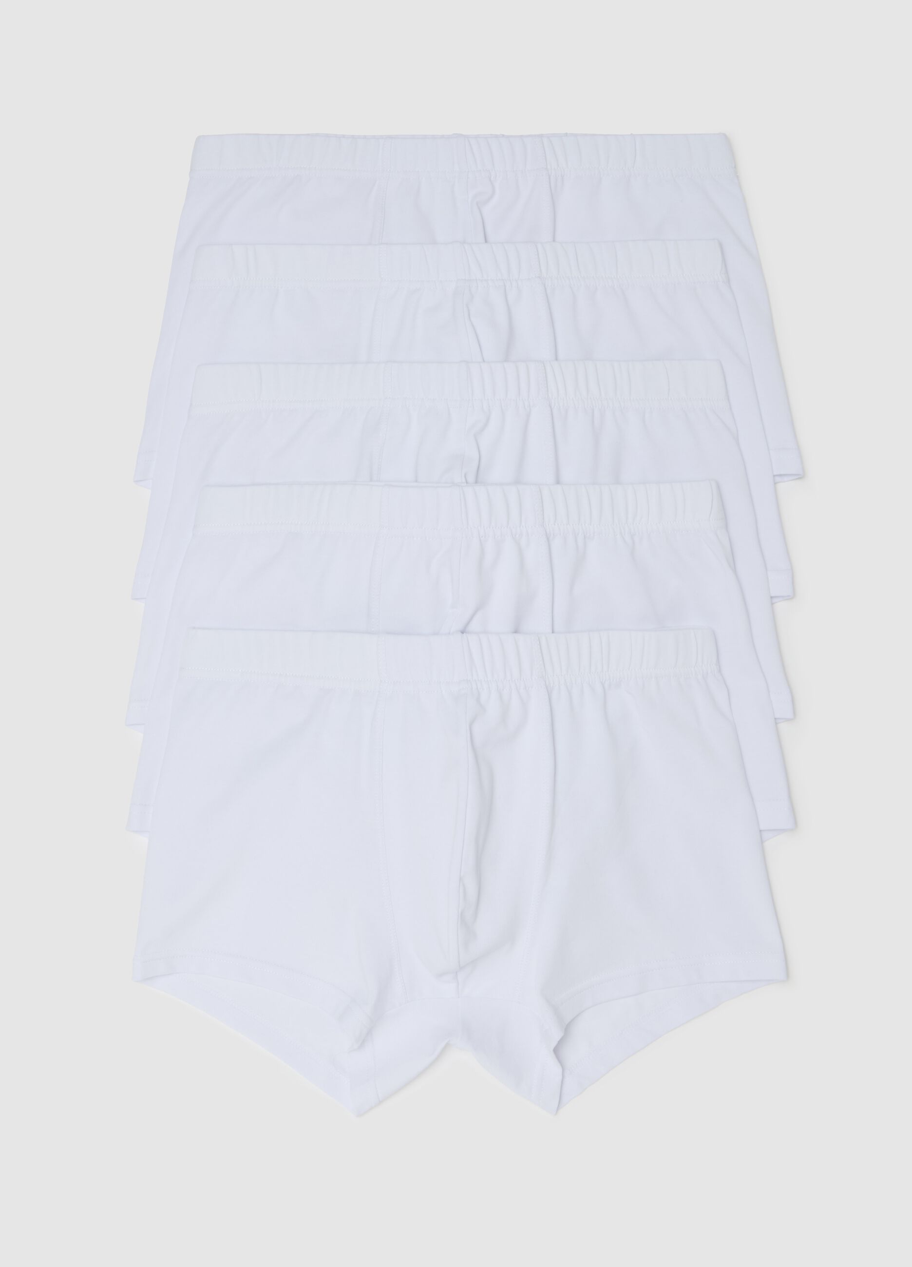Set cinque boxer in cotone bio