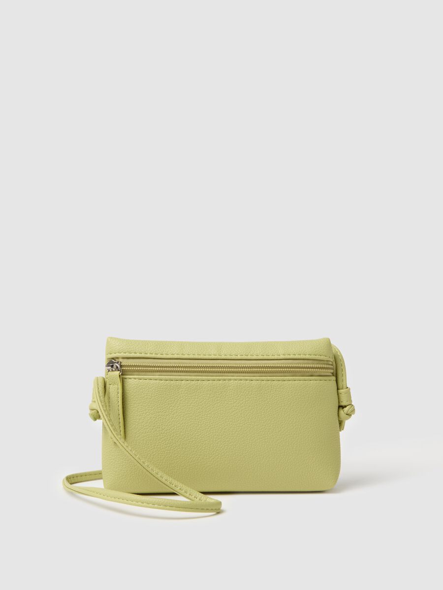 Green clutch bag with zip_0