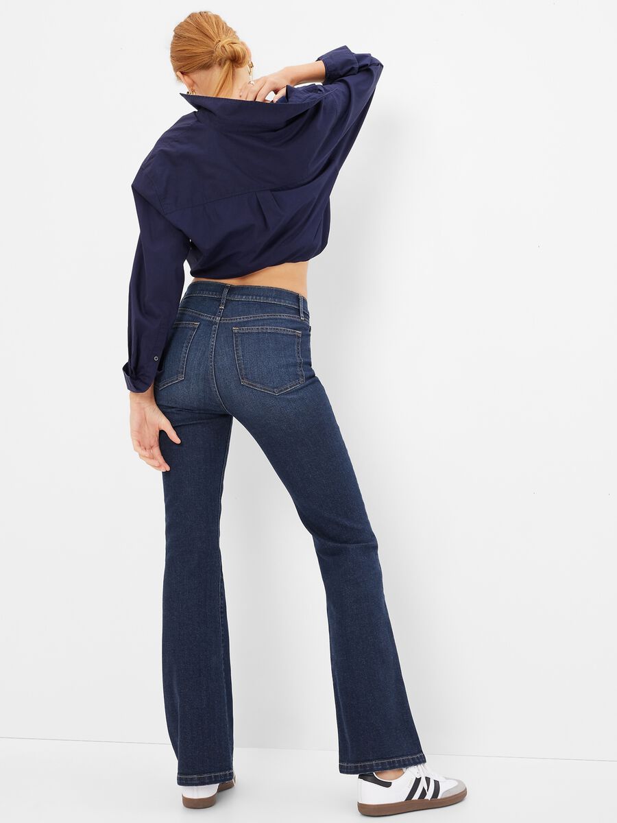 Jeans flare fit a vita alta_2