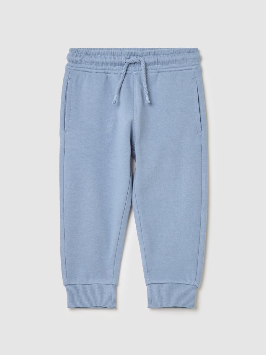 Cotton joggers with drawstring_0