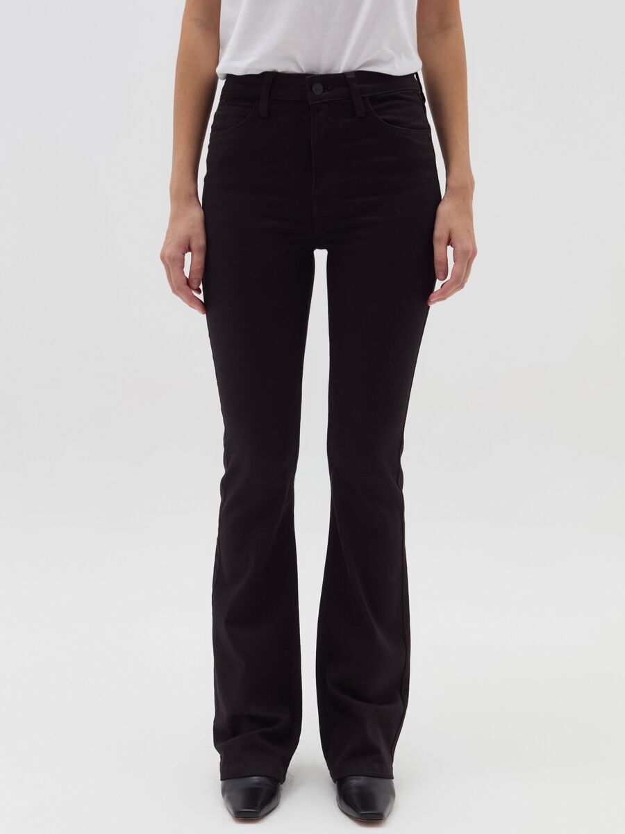 Jeans flare fit cinque tasche_1