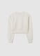 Girls' pure cotton white sweatshirt regular fit_4