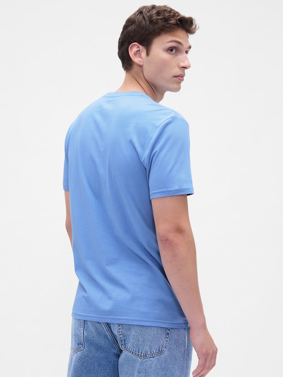 Blue Cotton T-shirt_1