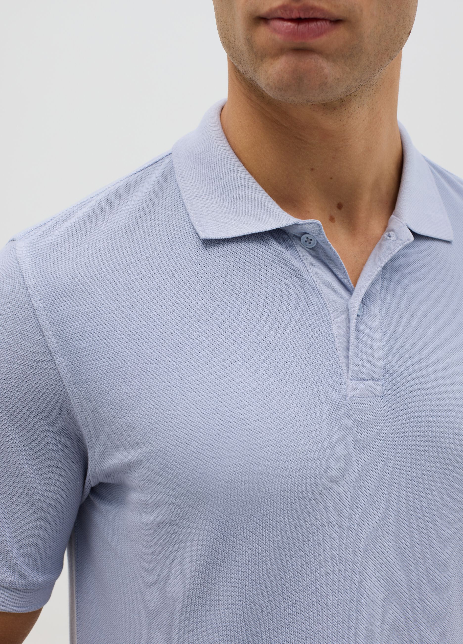 100% cotton piqué polo shirt