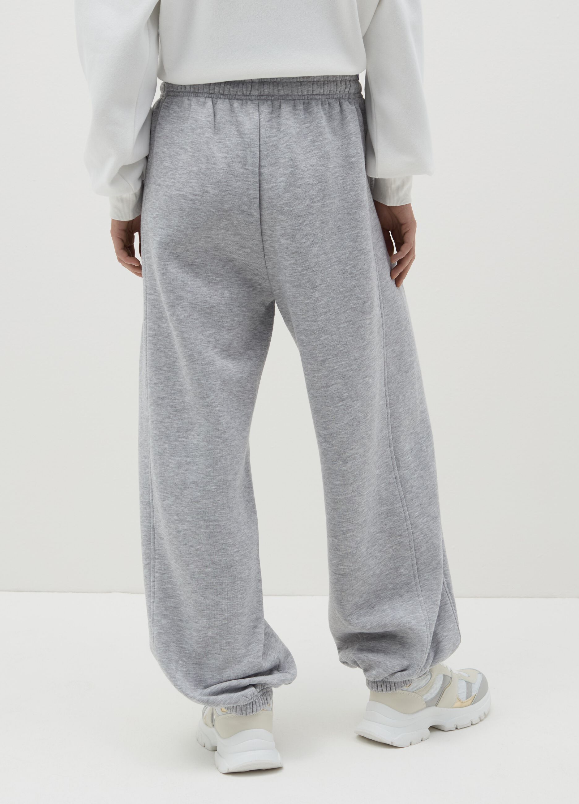 Baggy-fit joggers with drawstring