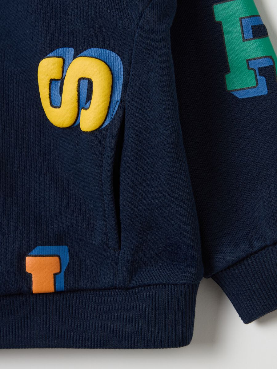 French terry sweatshirt with lettering print_3