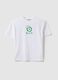 Children's white pure cotton oversized t-shirt with Boston Celtics logo_3