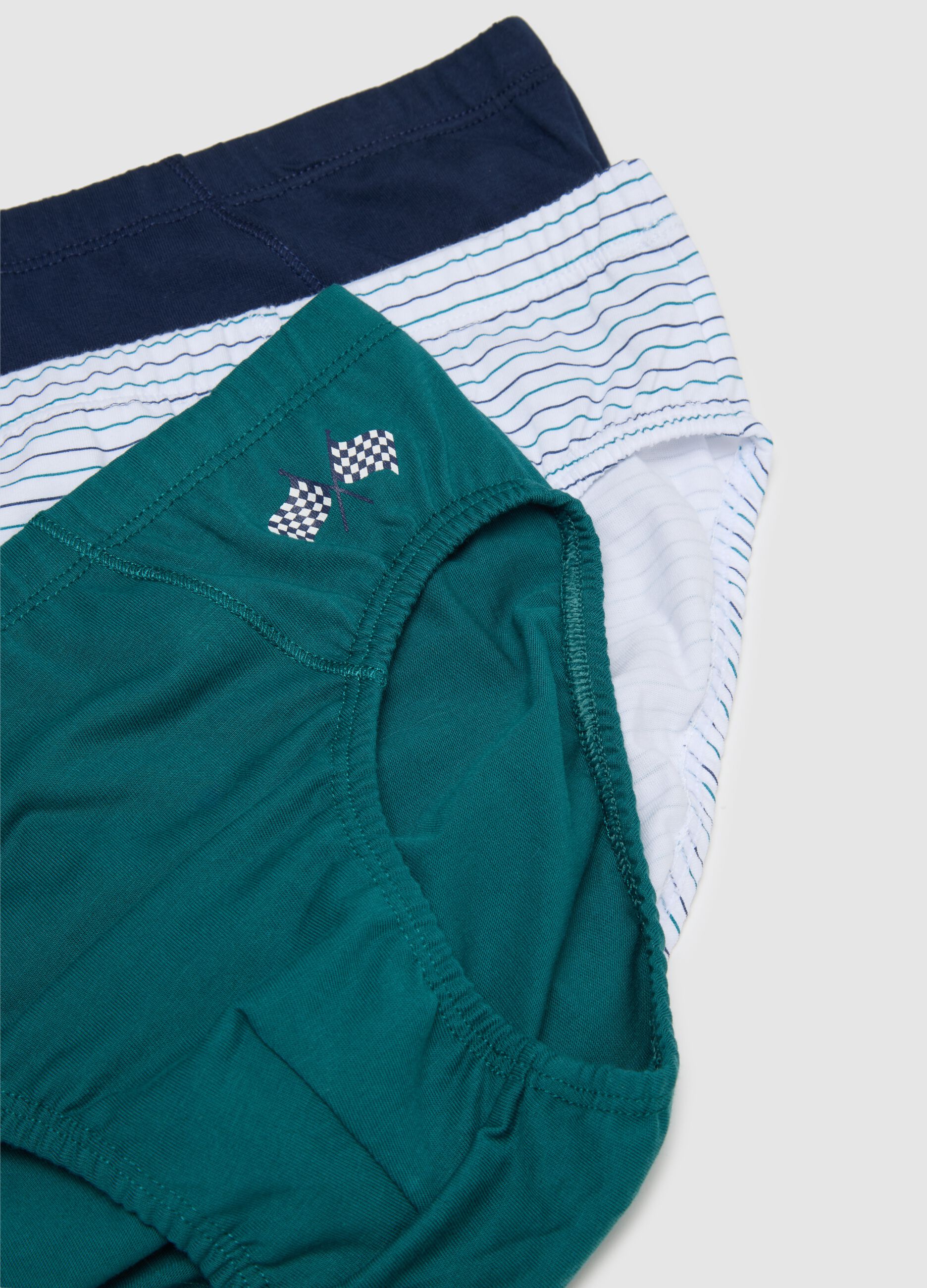 Set of 5 Boys' Multicoloured Cotton Briefs