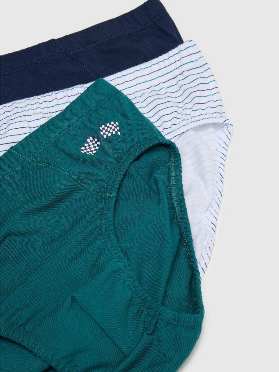Set of 5 Boys' Multicoloured Cotton Briefs_3