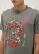 Grey pure cotton regular fit T-shirt with graphic_3
