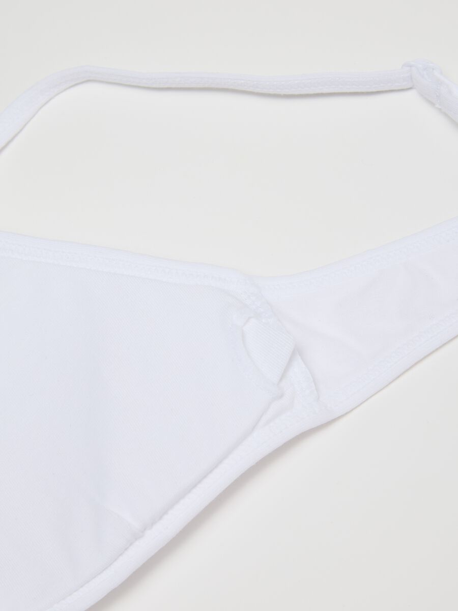 Girls' Stretch White Cotton Bra_3