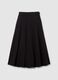 Long black pure cotton skirt_4