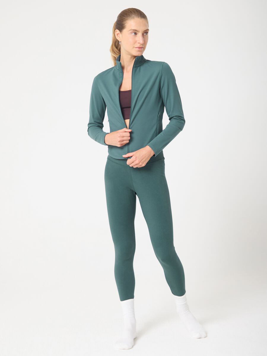 High-waisted cotton blend leggings ALTAVIA STUDIO_0