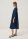Blue pure cotton midi dress_1