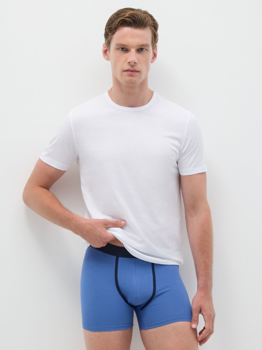 Multicolor Stretch Cotton Boxer Shorts_0