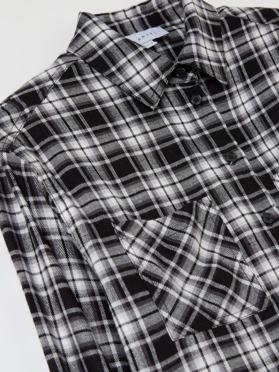 Camicia crop in flanella check_5