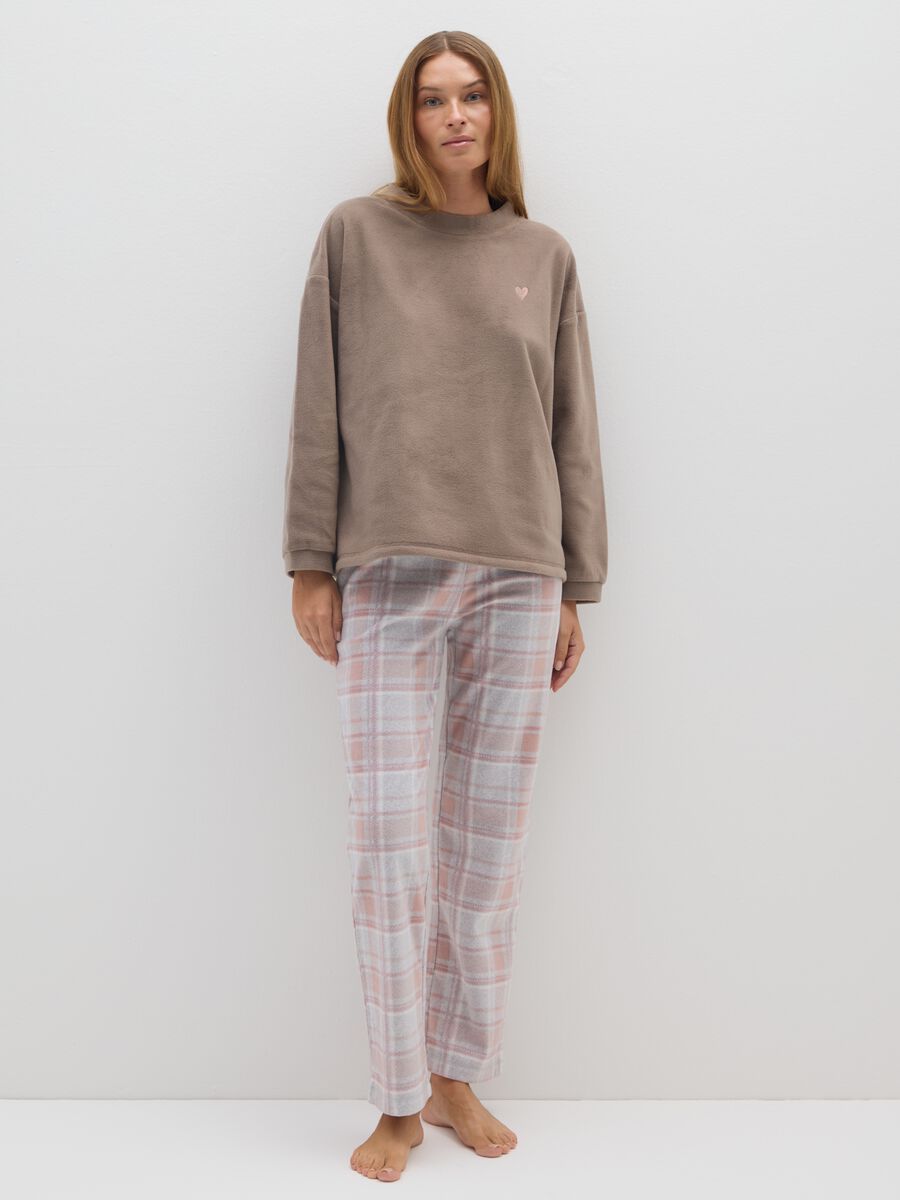 Multicolour regular fit pyjama trousers_0