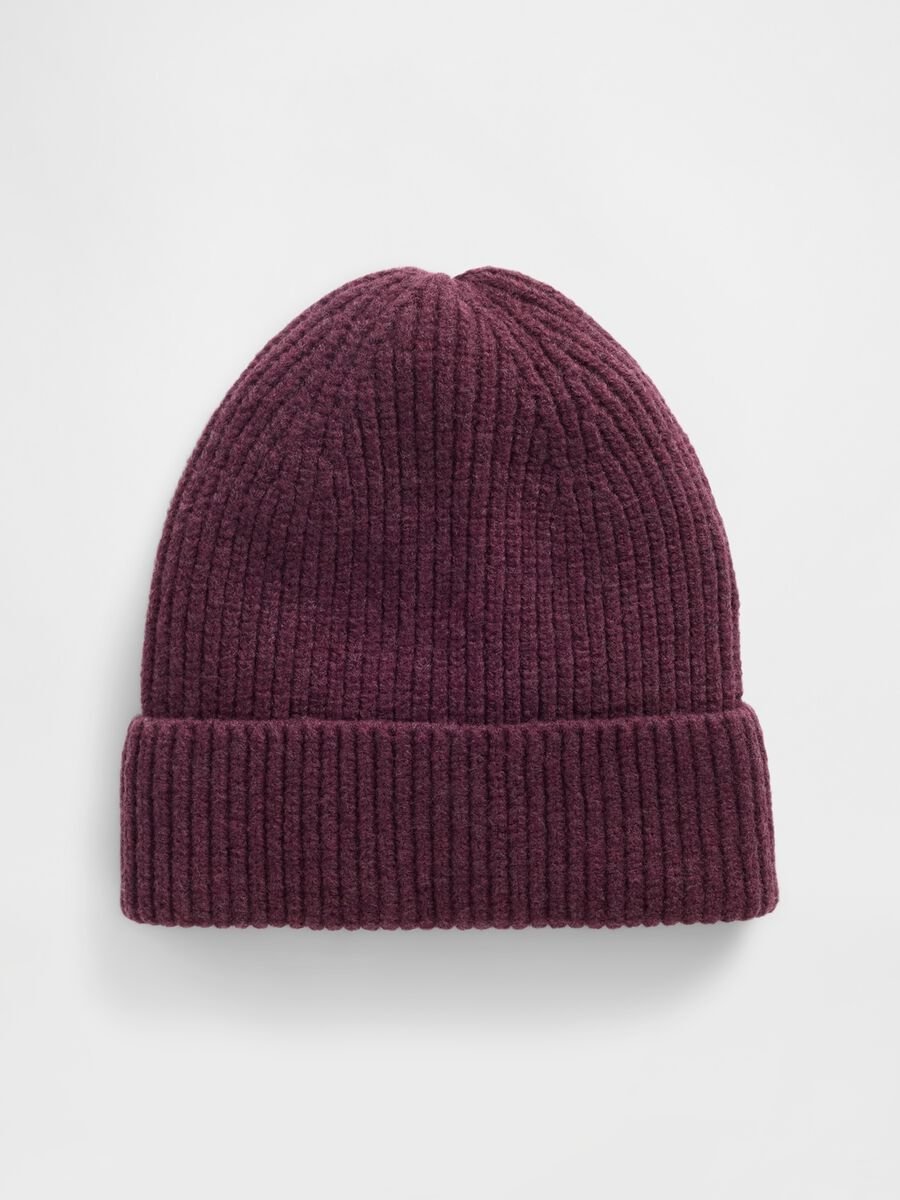 Purple Cotton Blend Hat_0