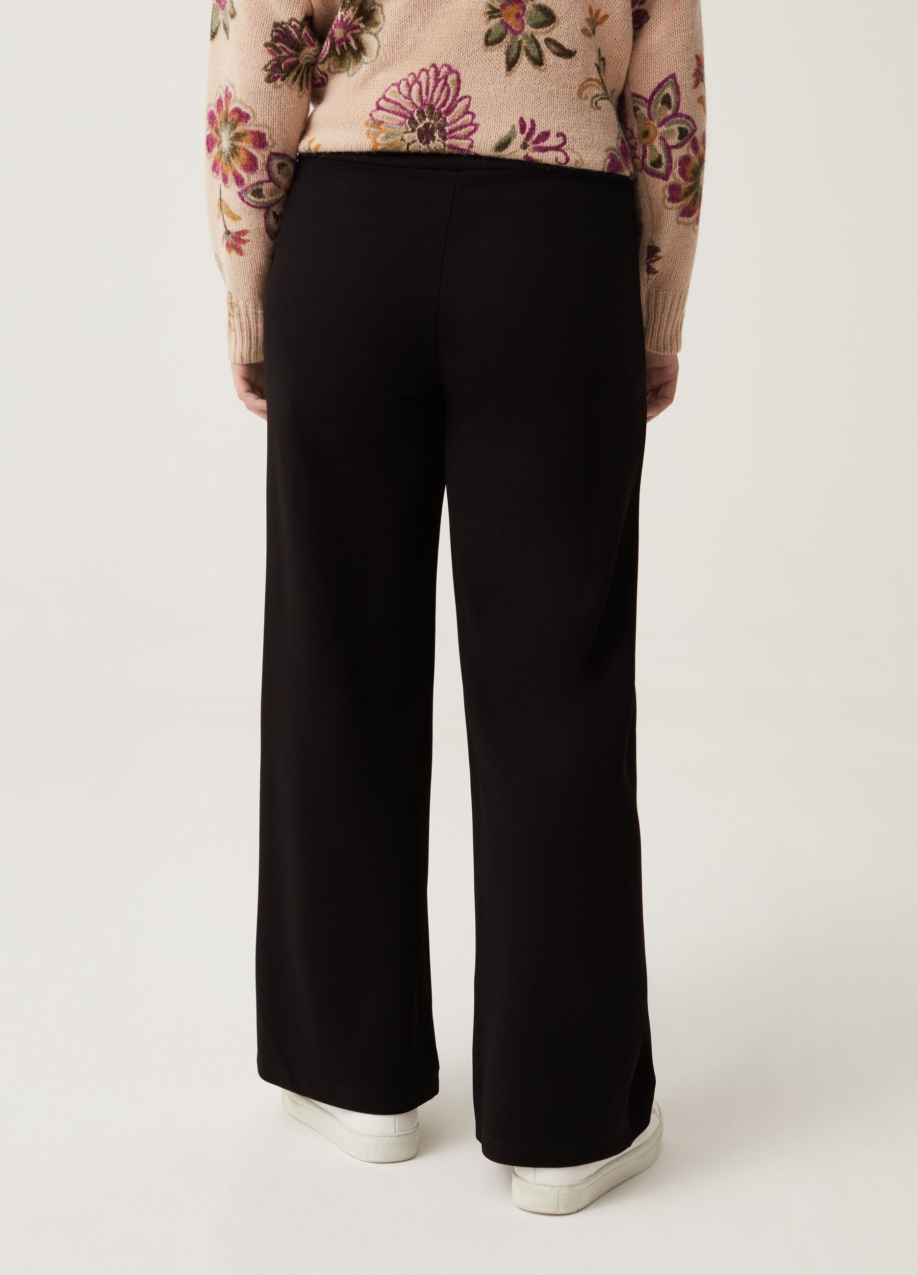 Pantaloni wide leg in jersey Curvy MYA_2