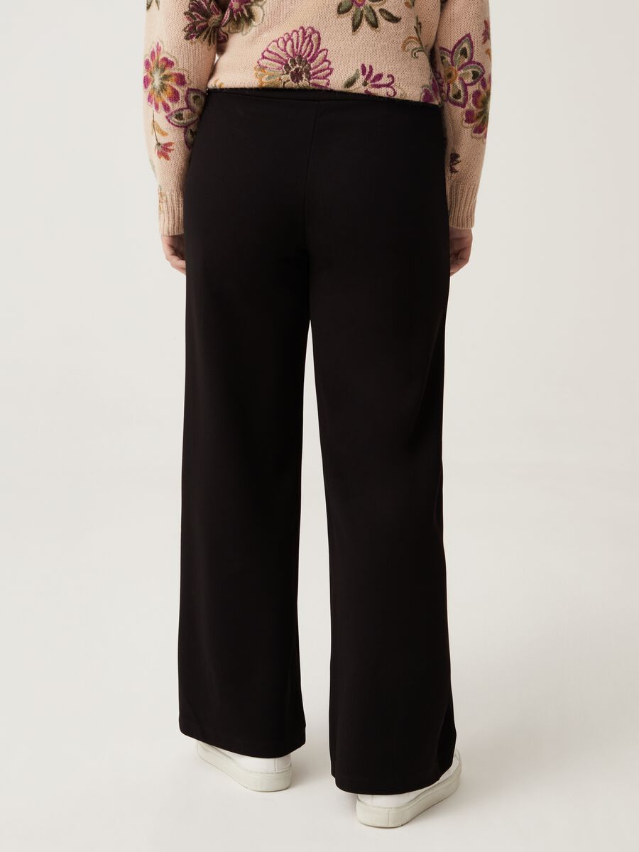 Pantaloni wide leg in jersey Curvy MYA_2
