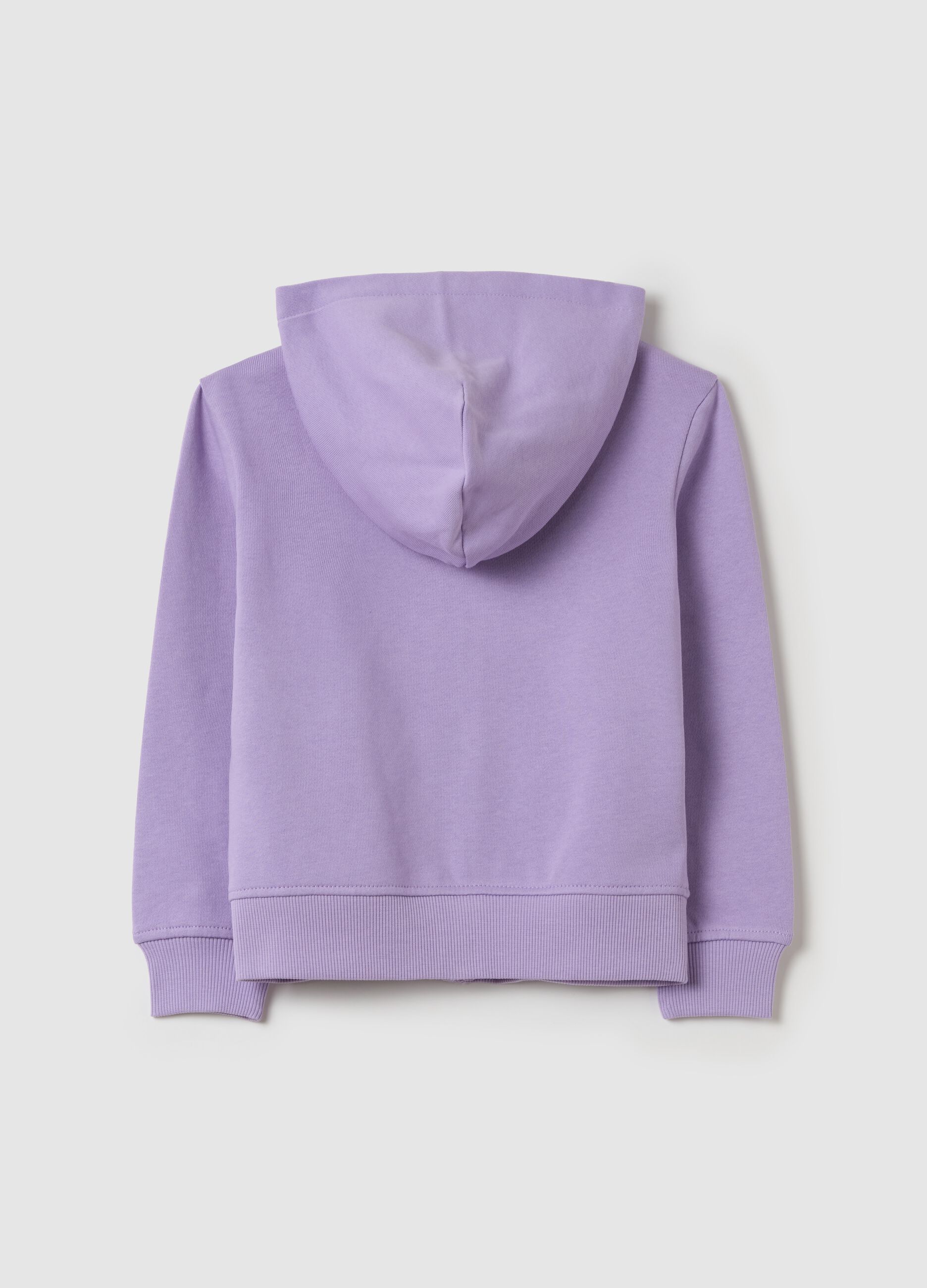 Full-zip in French Terry con cappuccio 