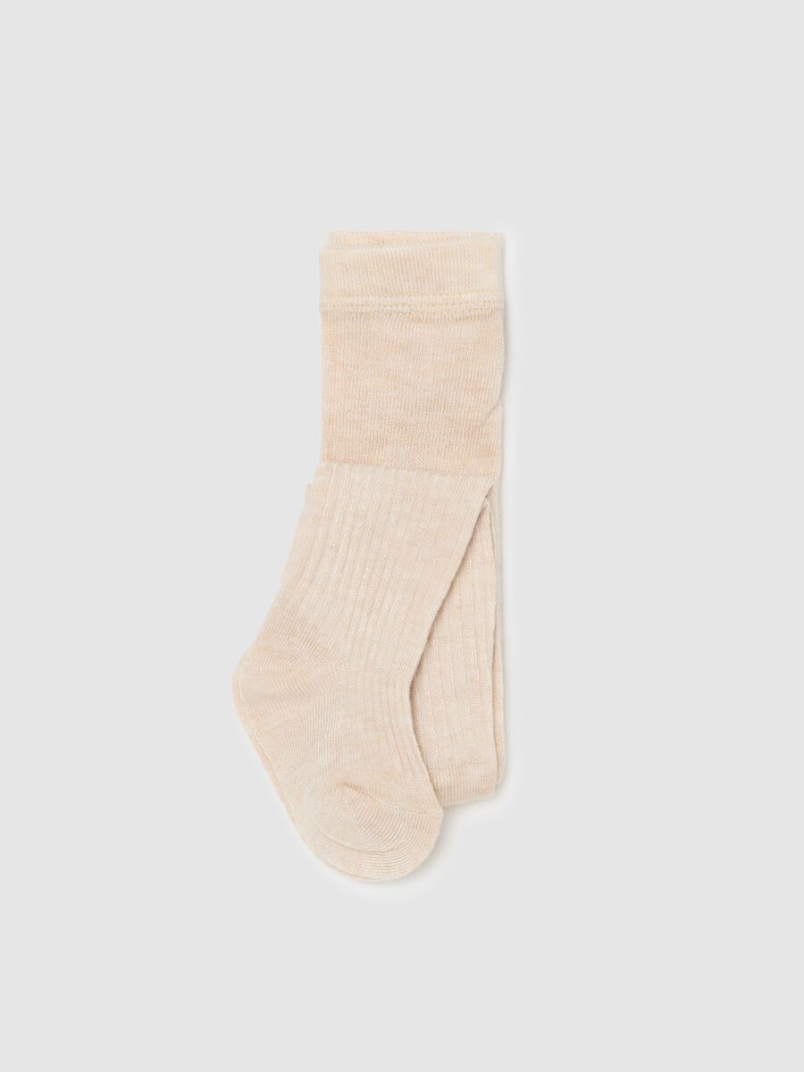 Ribbed bamboo viscose tights_0