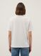 White pure cotton regular fit T-shirt with Hokusai wave_2