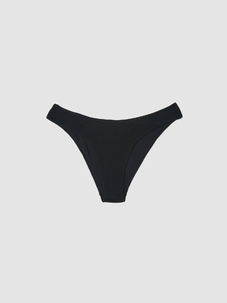Black stretch-fabric bikini bottoms_4