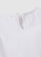 White cotton regular fit girls' T-shirt with Barbie logo_3
