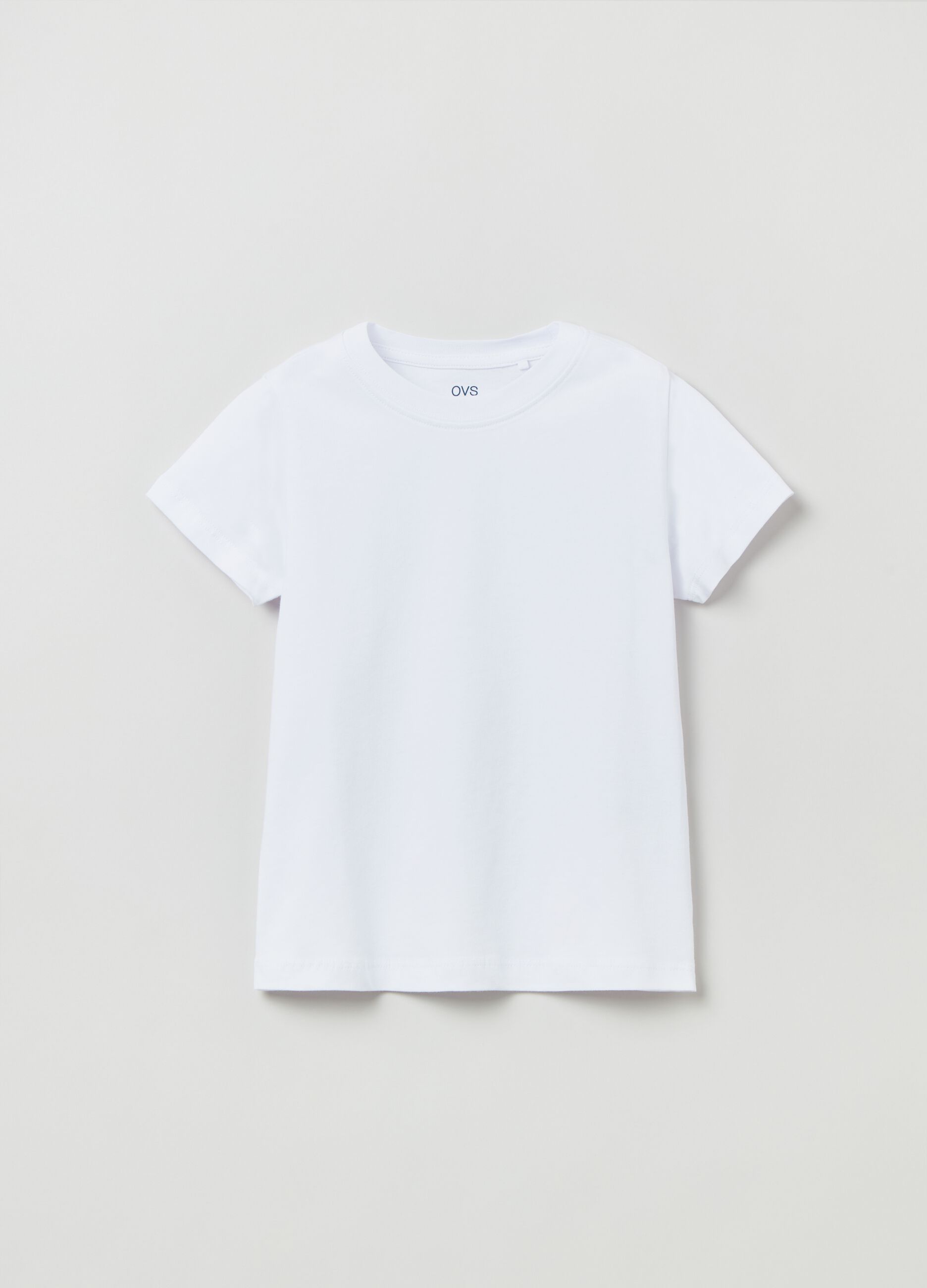 T-shirt in cotone tinta unita_0
