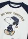 Multicolour regular fit pyjamas with Snoopy print in fleece_5