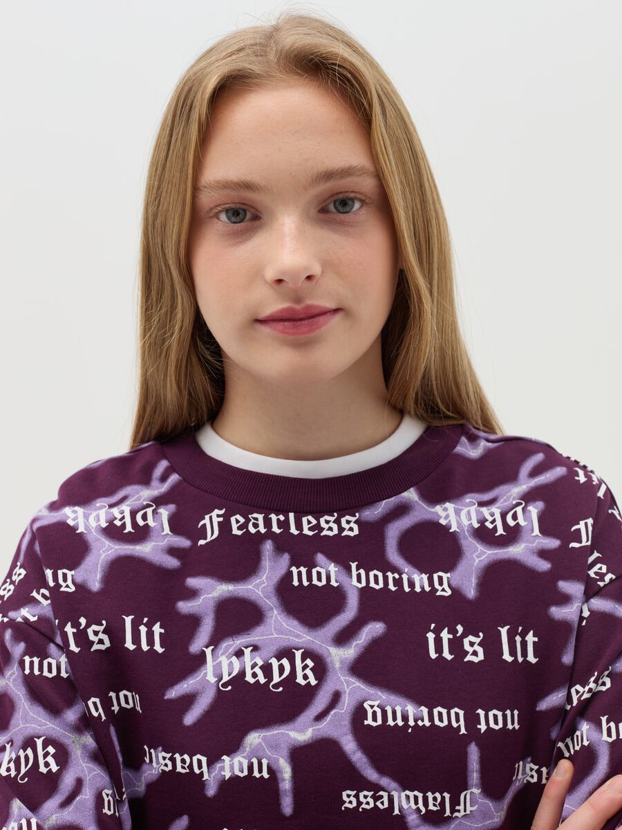 Felpa in cotone con stampa gotica_2