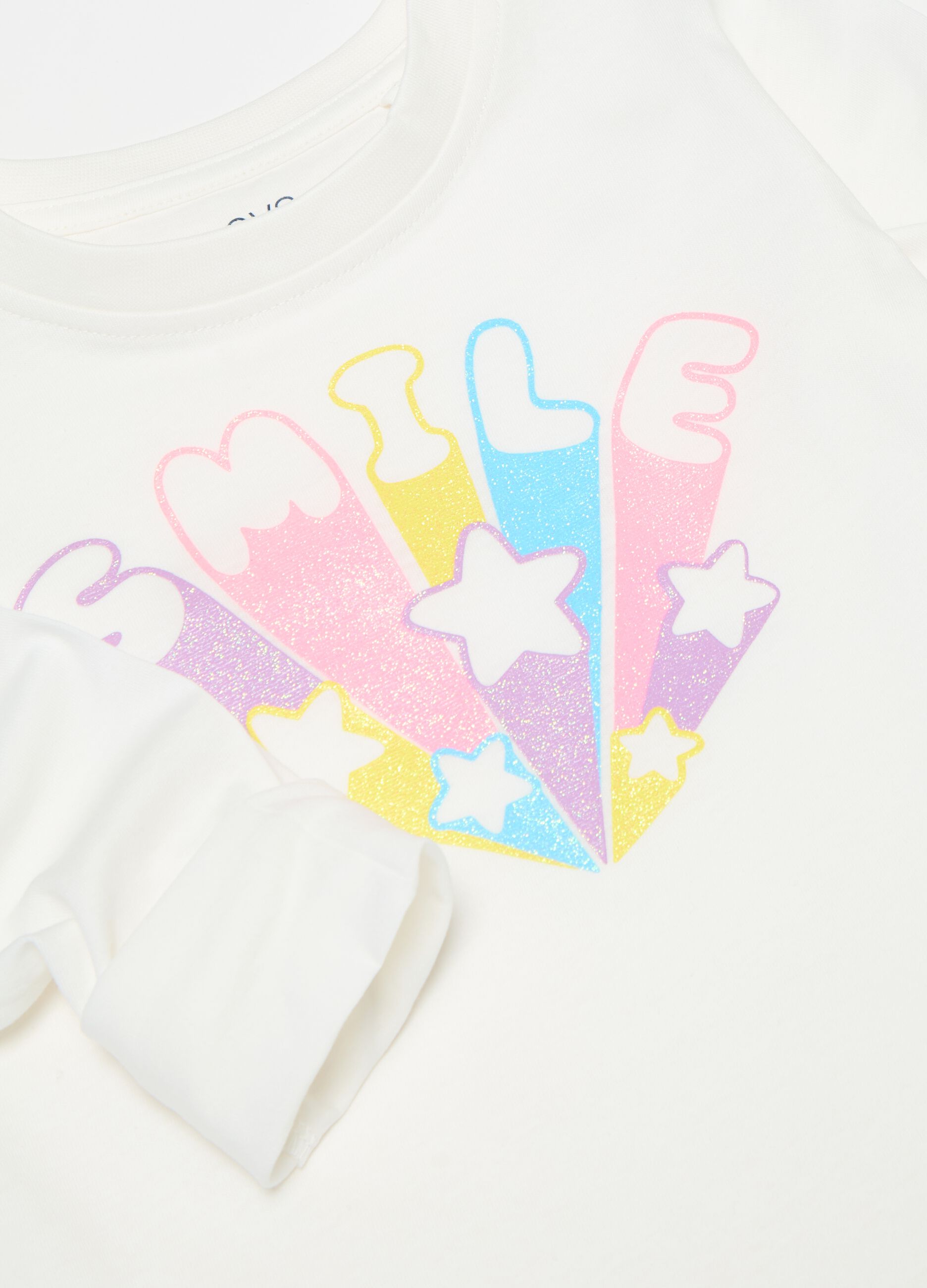 T-shirt a maniche lunghe con stampa