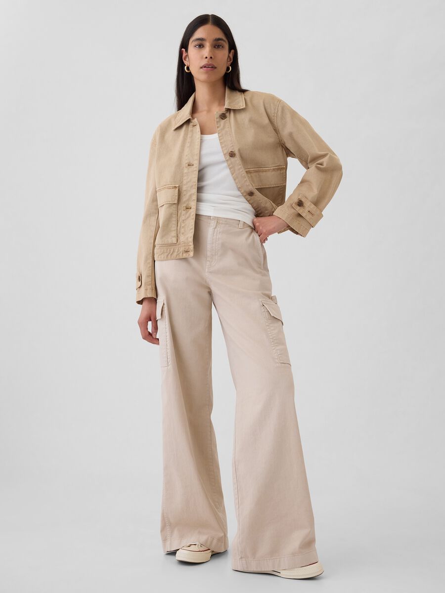 Baggy-fit cargo trousers_0