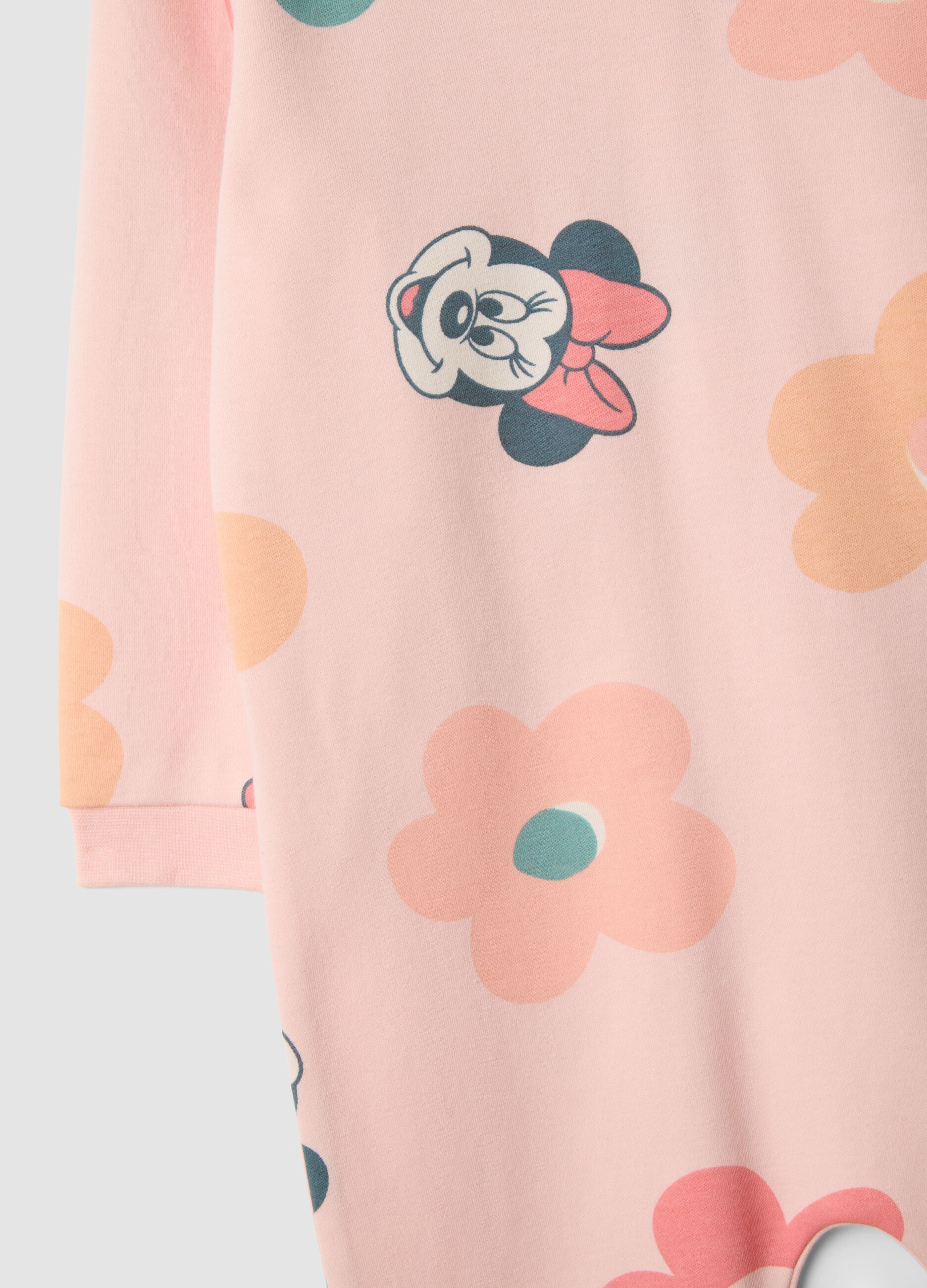Bipack di tutine rosa in puro cotone con stampa Minnie