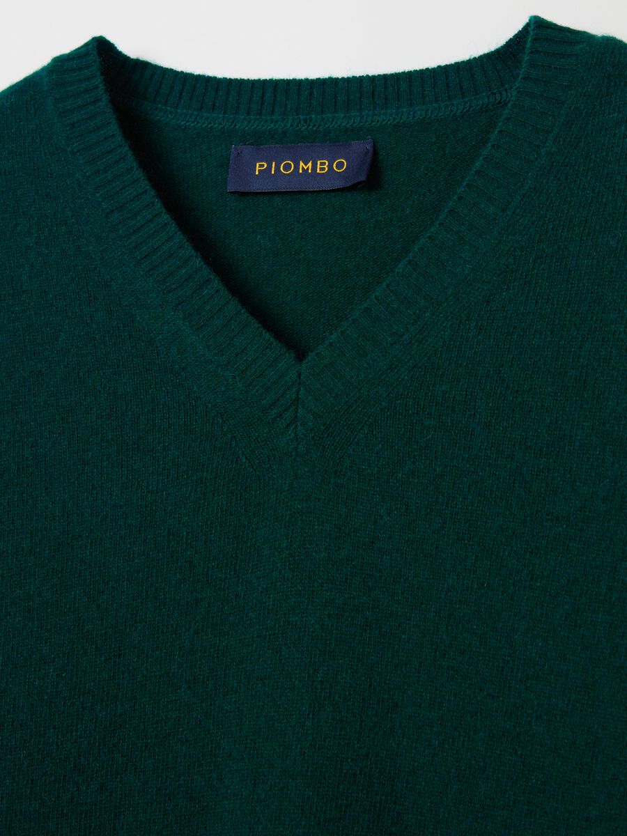 Pullover with V neck in lambswool_5