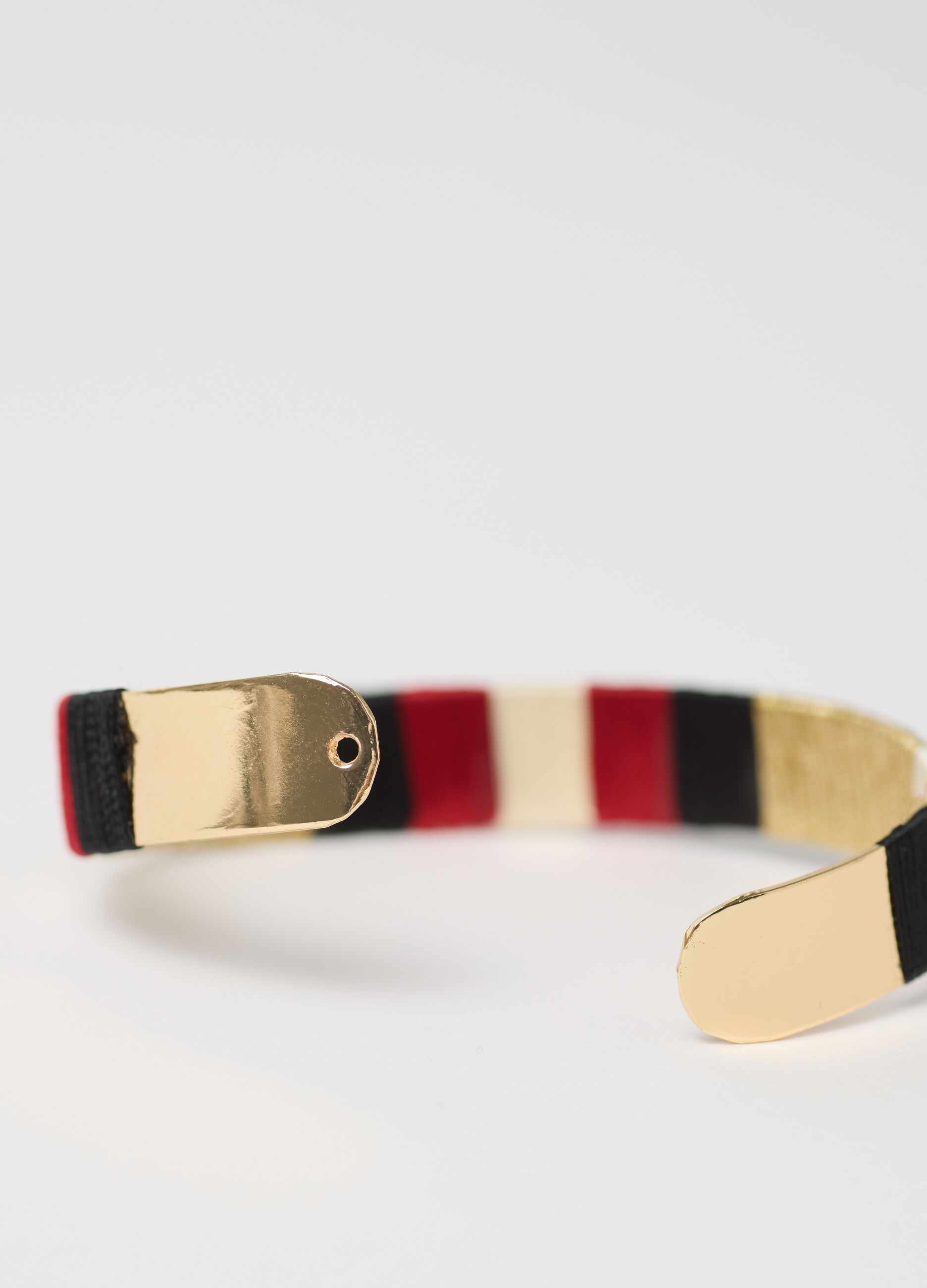 Solid striped colourblock bracelet