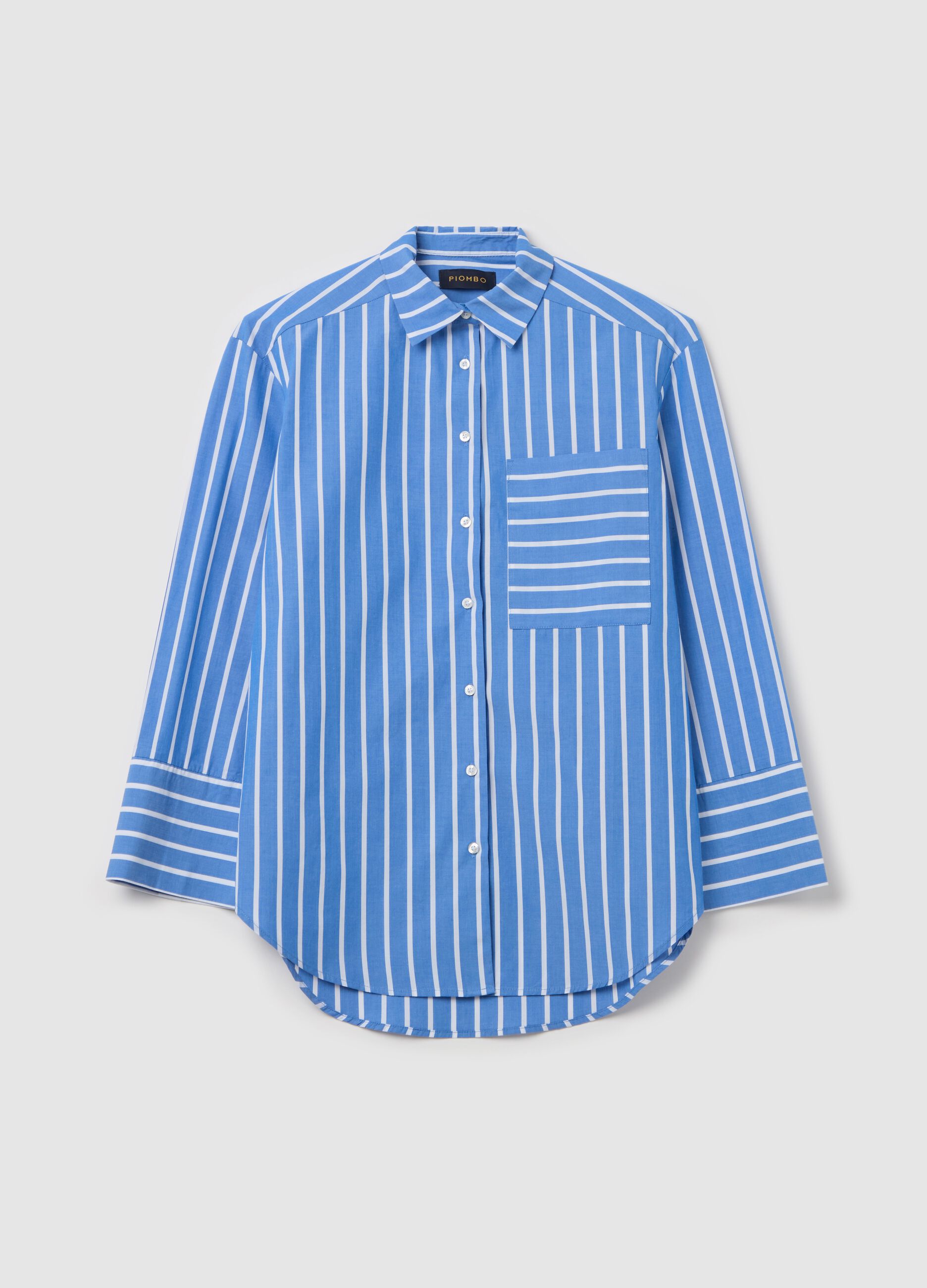 Camicia in cotone con tasca