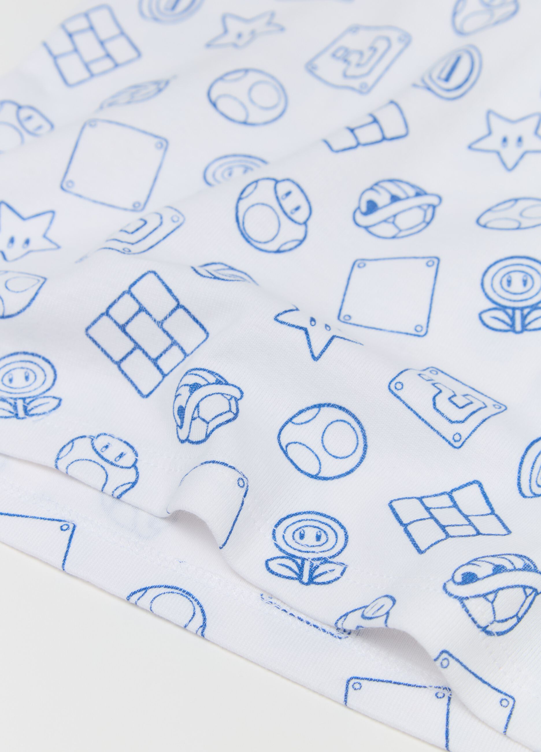 Two-pack racerback vests in cotton with Super Mario™ print