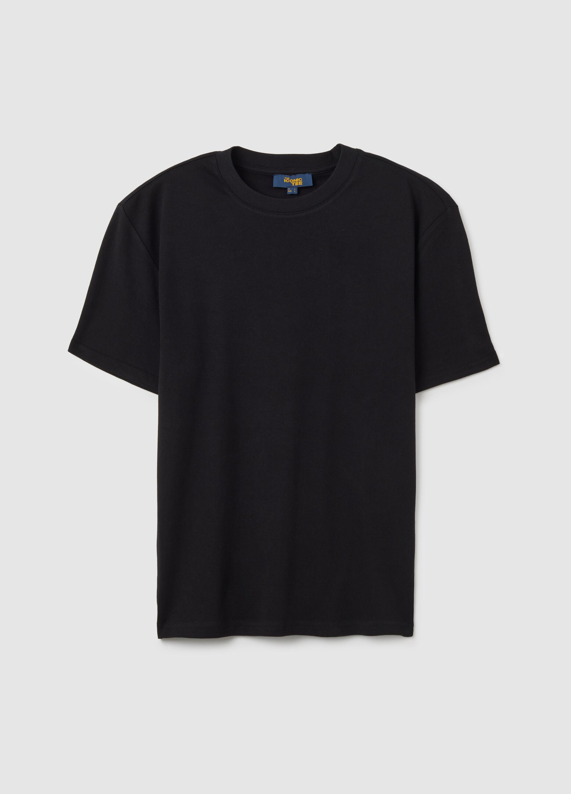 Black pure cotton relaxed fit T-shirt