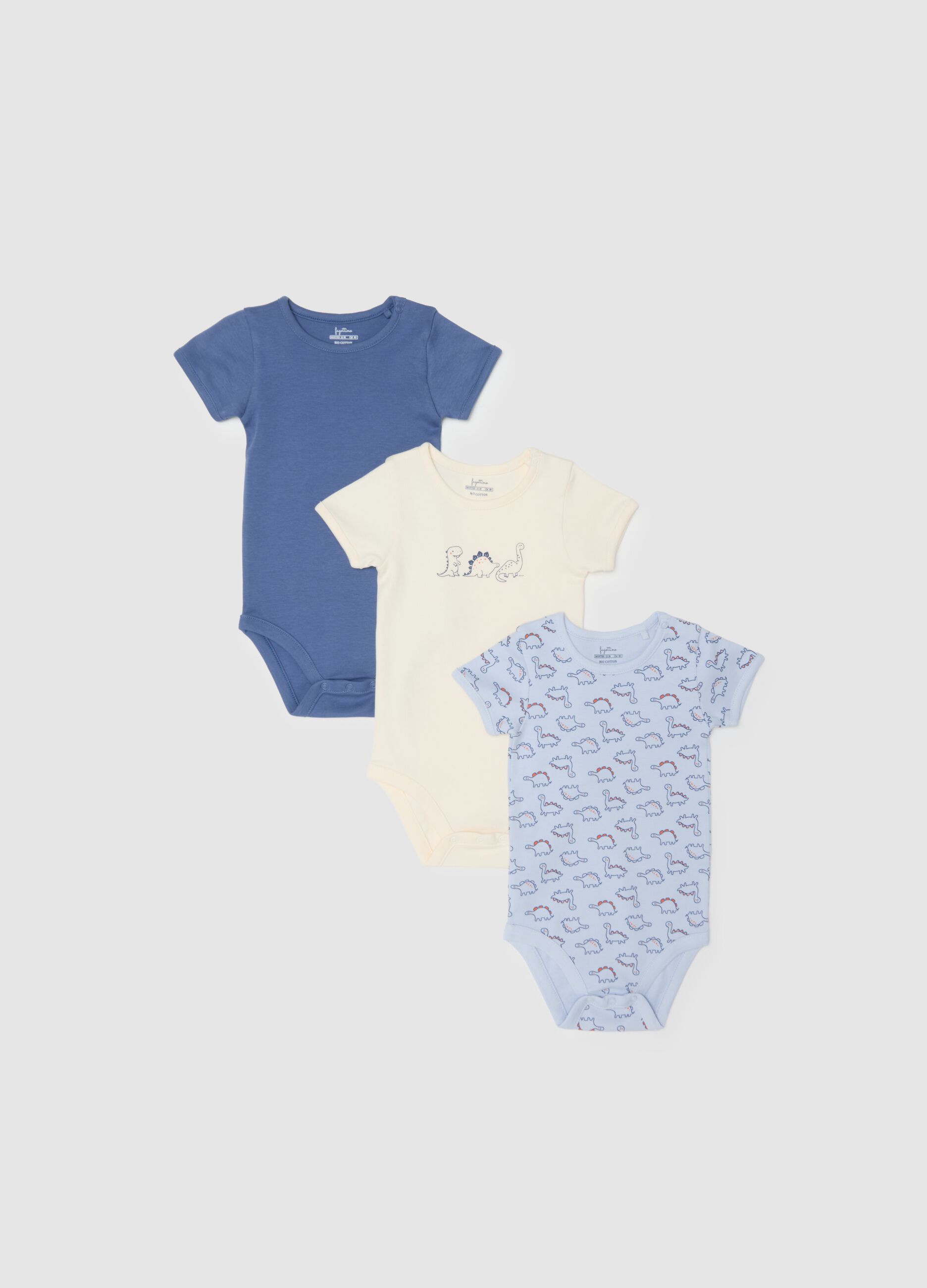 Newborn Cotton Multicolour Body Tripack